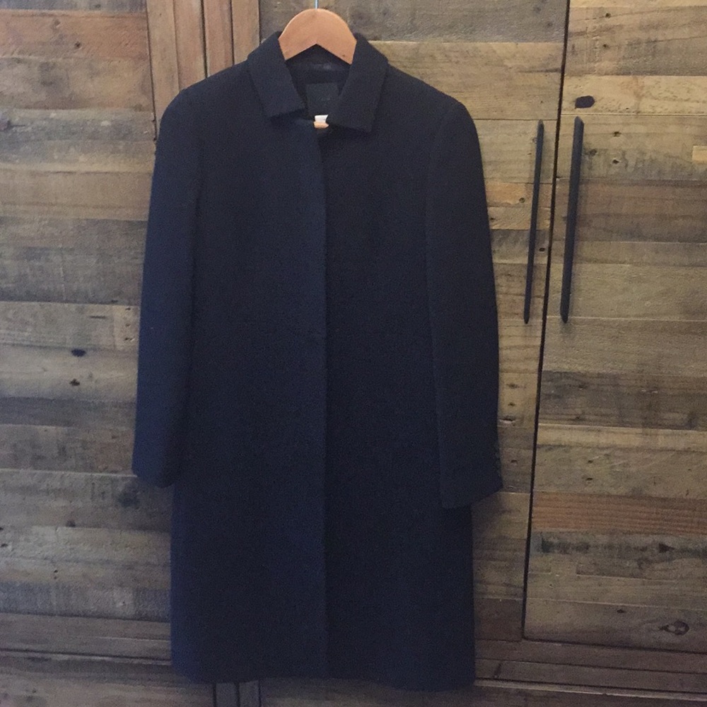 EUC J Crew Long Wool Coat - Sz 4